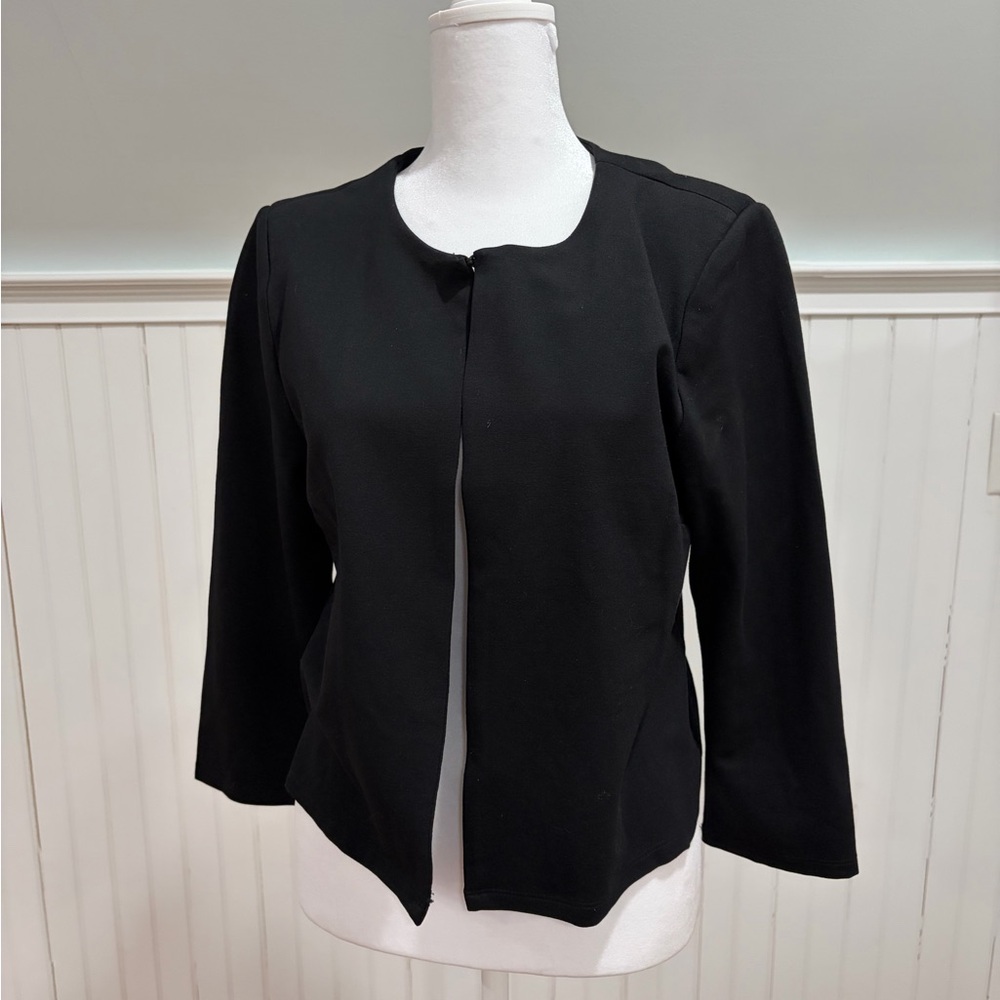 Philosophy Open Front Collarless Blazer